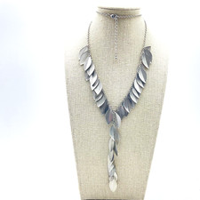 Leaf fringe necklace for sale  Lawrenceville