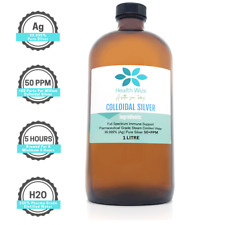 Suplemento mineral puro prata coloidal 50PPM 1 LITRO 99,999% prata mais fina comprar usado  Enviando para Brazil
