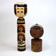 Vintage kokeshi dolls usato  Bologna