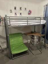 Metal loft bed for sale  WIDNES
