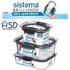 Usado, Sistema Brilliance recipiente de alimentos 100% à prova de vazamento tampa caixa de armazenamento segura para micro-ondas comprar usado  Enviando para Brazil