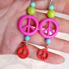 Peace sign earrings for sale  WOODBRIDGE