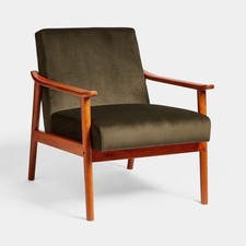 Velvet lounge chair for sale  STOCKPORT