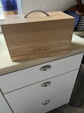 Bread bin wooden for sale  SMETHWICK