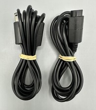 2 PC GAMECUBE 6' pés controlador preto extensão cabo separador TESTADO X2 comprar usado  Enviando para Brazil