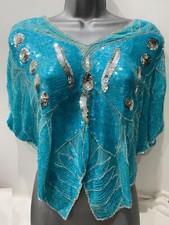 Sequin blouse butterfly for sale  MANCHESTER