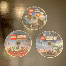Lote de 3 Lego PS3 - Jurassic Park - Star Wars 3 - Marvel Super Heros comprar usado  Enviando para Brazil