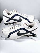 Tênis de corrida esportivo Nike Shox Junior feminino 8.5 branco azul cinza 454340-101 comprar usado  Enviando para Brazil