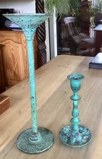 Vintage candlesticks candle for sale  IPSWICH