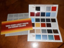 1983 Ford Truck exterior Cores de Tinta/'83 Chips Brochura/Pickup Bronco Van + comprar usado  Enviando para Brazil