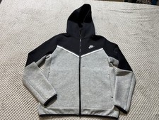 Nike Kurtka Męska Rozmiar Medium Tech Polar Windrunner Bluza z kapturem Czarna Szara na sprzedaż  Wysyłka do Poland