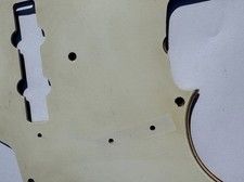 65 Vintage Fender Jazz Pickguard Branco virado Creme 65 66 70 EUA Celuloide RI comprar usado  Enviando para Brazil