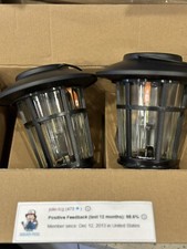 Landia Home pacote com 2 lanternas solares de parede pretas (2 lanternas no total) novas comprar usado  Enviando para Brazil