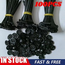 100X Fivela de Amarração Universal de Nylon, Suporte de Amarração de Nylon com Zíper de Bloqueio Automático Pesado! comprar usado  Enviando para Brazil