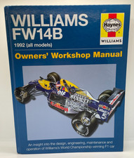 h/b 1st ed haynes F1 race car williams FW14B championship winner 1992 all models, usado comprar usado  Enviando para Brazil