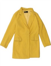 Jaqueta Blazer Aberta Longline Feminina VINTAGE Reino Unido 20 2XL Amarela CR04 comprar usado  Enviando para Brazil