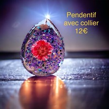 Pendentif resine epoxy d'occasion  Ploudalmézeau