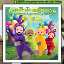 Teletubbies birthday card for sale  LYDNEY