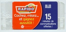 Télécarte prépayée rapido d'occasion  Sainte-Geneviève-des-Bois