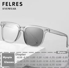 Óculos de sol masculino feminino quadrado fotocromático miopia miopia óculos míope direção novo comprar usado  Enviando para Brazil