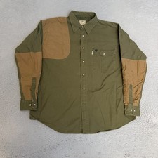 Camisa Beretta masculina tamanho XL verde manga longa botão para cima, usado comprar usado  Enviando para Brazil