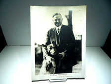PRESIDENTE HERBERT HOOVER ASSINADO AUTOGRAFADO EM FOTOGRAFIA COM CANETA COM SEU CACHORRO, usado comprar usado  Enviando para Brazil