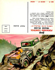Usado, CARTÃO POSTAL DOBRÁVEL ANTIGO JEEP PICAPE, 2 PEÇAS VINTAGE (AA82) comprar usado  Enviando para Brazil