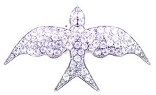Siver tone crystal for sale  MAIDSTONE