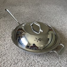 Frigideira Wok de aço inoxidável vintage all-clad metalcrafters 12" polegadas feita nos EUA comprar usado  Enviando para Brazil