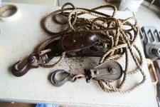Vintage rope block for sale  Bruce