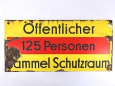Luftschutz emailleschild öffe gebraucht kaufen  Speyer
