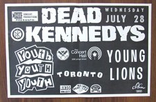 Dead Kennedys - Pôster concerto década de 1980 Toronto Canadá em bom estado, usado comprar usado  Enviando para Brazil