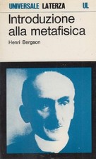 Bergson henri introduzione usato  Sansepolcro
