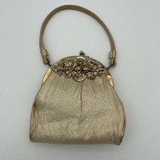 Usado, ML EUA Vintage Dourado Alça Metálica Bolsa de Mão Clutch Vestido de Noite Festa Formal comprar usado  Enviando para Brazil