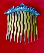 Pente de cabelo georgiano antigo bronze e pasta 2 3/4 polegadas comprar usado  Enviando para Brazil