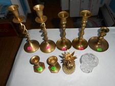 Brass candle holders for sale  York