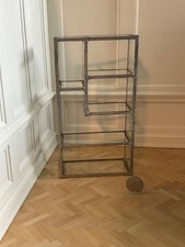 Prateleira de exibição de vidro com chumbo em miniatura para casa de bonecas - Assinada por artesão - Vintage--PROPRIEDADE--- comprar usado  Enviando para Brazil
