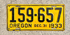 1933 plates oregon license for sale  New York