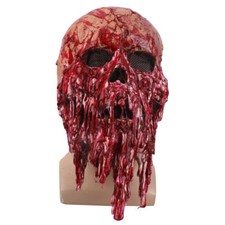 Máscara assustadora de cabeça de caveira de sangue gota de Halloween cosplay terror festa teatro máscara  comprar usado  Enviando para Brazil