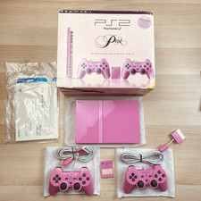 CONSOLE SONY PS2 PINK PLAYSTATION 2 SLIM ROSA LIMITED EDITION SCPH-77004 BOXATA, usado comprar usado  Enviando para Brazil