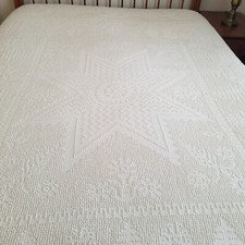 Vtg fringed white for sale  Womelsdorf