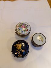 Three porcelain trinket for sale  GOREBRIDGE