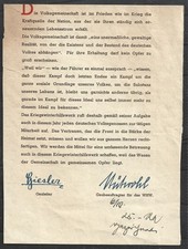 Whw kriegsaufruf 1939 gebraucht kaufen Whw kriegsaufruf 1939 gebraucht kaufen  Hessisch Lichtenau