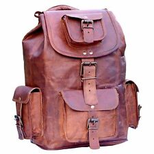 mochila vintage bolso de cuero genuino mochila bolso de hombro segunda mano  Embacar hacia Mexico