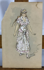 Aquarelle gouache portrait d'occasion  Sarzeau