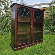 Mahogany bookcase glass for sale  BEDALE