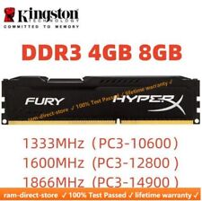 Memória RAM DIMM 240pins Kingston HyperX FURY DDR3 4GB 8GB 1333 1600 1866 desktop comprar usado  Enviando para Brazil