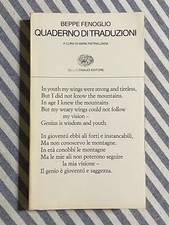 Beppe fenoglio quaderno usato  Milano