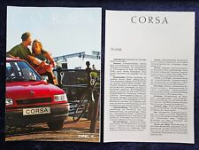 Opel corsa brochure d'occasion  Expédié en Belgium