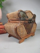 Vintage wicker wooden for sale  WAKEFIELD